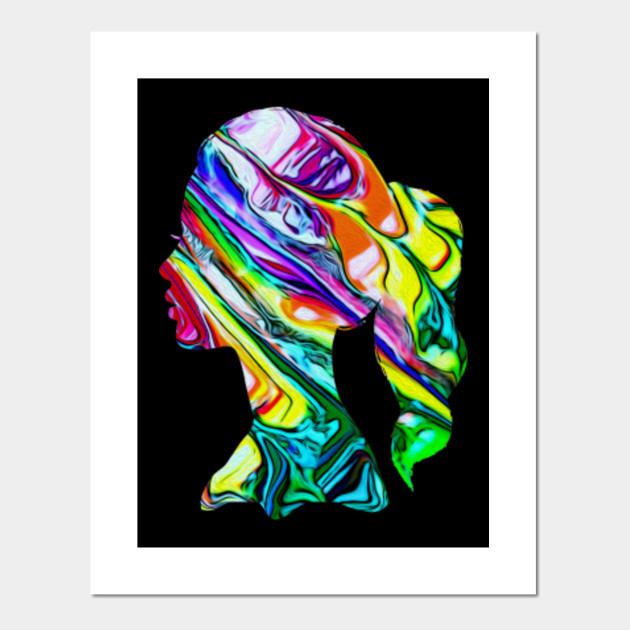 Colored Silhouetted